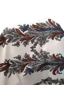 SHEIN LUNE 佩斯利印花插肩袖襯衫和短褲 - 彩色 - 查看 7