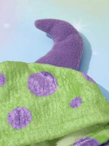 PETSIN Cos 波尔卡圆点羊毛宠物连帽衫，1 件 - 温暖舒适，适合秋季、冬季和早春；非常适合日常穿着、户外散步、家庭聚会、节日庆祝、冬季派对、圣诞节活动、室内休闲和可爱的照片拍摄；采用柔软的羊毛面料和俏皮的波尔卡圆点设计，为您的宠物衣柜提供舒适和时尚的温暖 - 彩色 - 查看 4