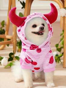 PETSIN 1 Miếng Phong cách Chấm bi Lông cừu Áo Hoodie thú cưng - Nhiều màu - Xem 2