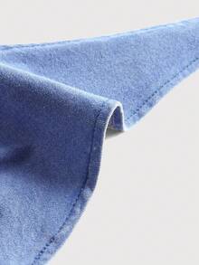 SHEIN ICON 前繫帶後背繫帶吊脖牛仔上衣 - 中等水洗藍 - 查看 3