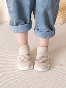 1pair Solid Color Fashionable Unisex Flat Sneakers, Suitable For Spring And Summer - Mustard Yellow - View 5