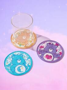 ROMWE X Care Bears 3入組亞克力餐墊,可愛卡通小熊圖案桌墊 - 彩色 - 查看 2