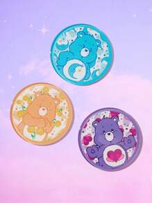 ROMWE X Care Bears 3入組亞克力餐墊,可愛卡通小熊圖案桌墊 - 彩色 - 查看 1