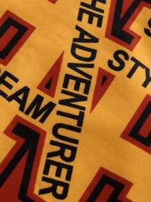 Manfinity LEGND Lỏng lẻo phù hợp Nam In thư Sọc trang trí Thả vai Áo khoác Đại học ( Không có ) - Đỏ - Xem 6