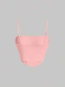 SHEIN MOD Solid Cami Top - Pink - View 2