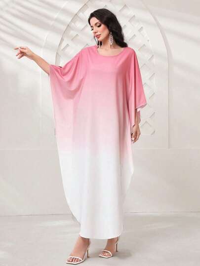 Al Najma 漸層蝙蝠袖土耳其長袍