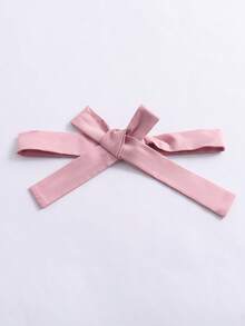 SHEIN 女小童1入組雙排釦腰帶風衣外套 - 淺粉色 - 查看 3