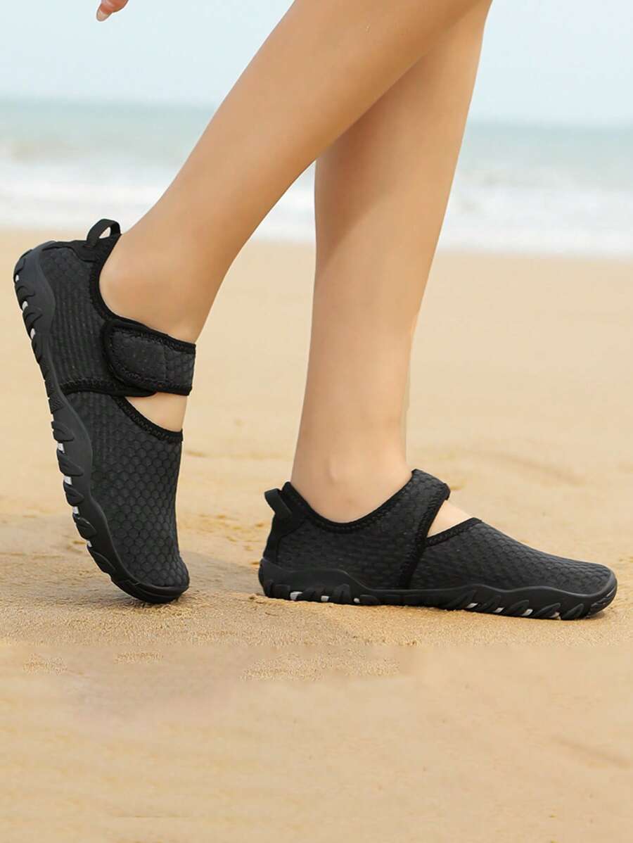 情侶防滑海灘鞋,游泳鞋,涉水鞋,瑜伽鞋 - 黑色 - 查看 1