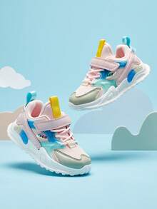 孩子們運動鞋適合女孩,舒服的戶外步行鞋 - 粉色 - 查看 1