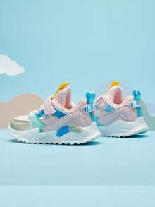 孩子們運動鞋適合女孩,舒服的戶外步行鞋 - 粉色 - 查看 3