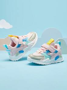 孩子們運動鞋適合女孩,舒服的戶外步行鞋 - 粉色 - 查看 4