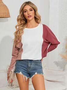 Khối màu tay cánh Áo thun - Nhiều màu - Xem 5