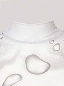 SHEIN Unity Bản đồ Thân nhiệt In Cắt ra Đầm - Nhiều màu - Xem 6