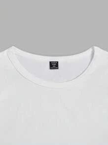 SHEIN EZwear 大碼素色背心連體衣 - 白色 - 查看 5