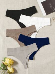 Easithlete 5 piezas Calzoncillos unicolor deportivo - Multicolor - Ver 1