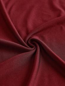 SHEIN BASICS Solid Cami Bodycon Dress - Burgundy - View 6