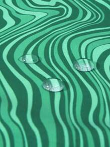 Manfinity Swimmode 男士滿版印花字母補丁細節腰部抽繩泳褲