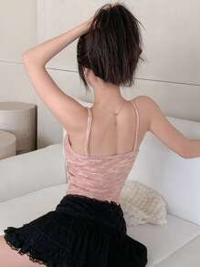 DAZY Space Dye Cami Top Carnival - Pink - View 2