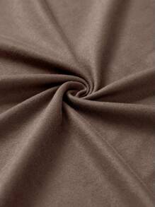 Manfinity Dauomo Men Solid Round Neck Tee - Mocha Brown - View 3