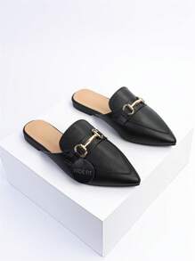 穆勒平底鞋穆勒鞋 - 黑色 - 查看 1