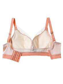 孕婦花邊蕾絲哺乳胸罩內衣 - 橘色 - 查看 8