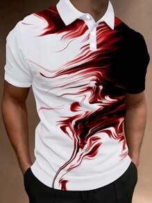 Manfinity Homme Men Colourblock Polo Shirt - Multicolor - View 1