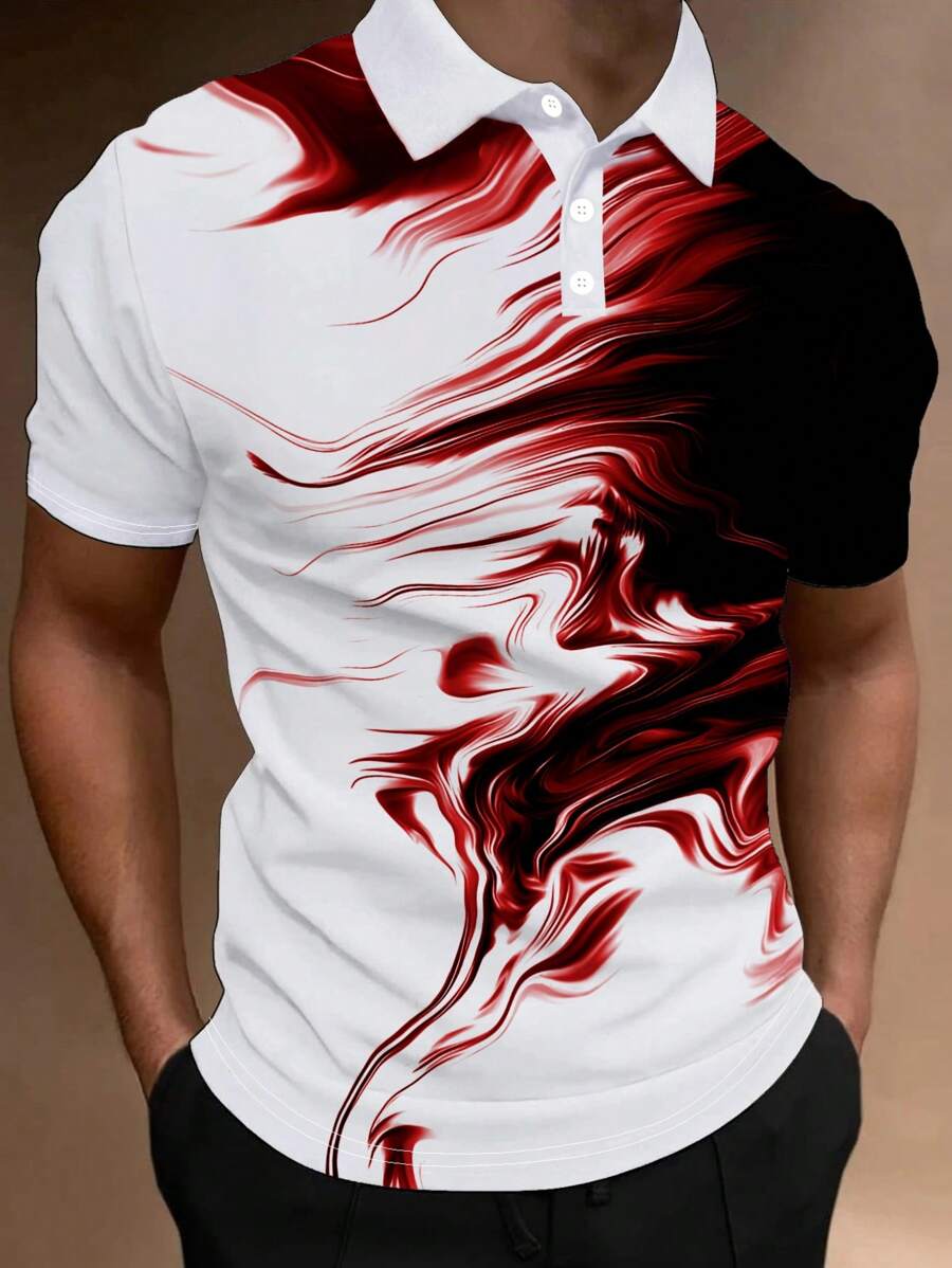 Manfinity Homme Men Colourblock Polo Shirt - Multicolor - View 1