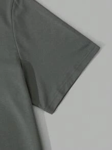 Manfinity LEGND Männer Große Größen Buchstaben Grafik, T-Shirt mit & Tunnelzug, Shorts mit