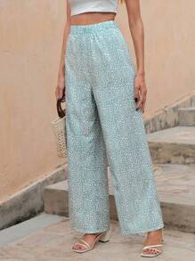 RueChic Pantalon Ample Imprimé