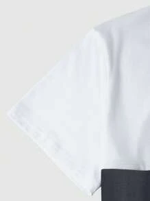 Manfinity LEGND 男士老鷹印花撞色T恤 - 彩色 - 查看 3