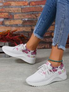 Zapatos de senderismo de mujeres corte bajo exterior - Multicolor - Ver 6