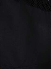 Shorts de fajas unicolor con abertura - Negro - Ver 4