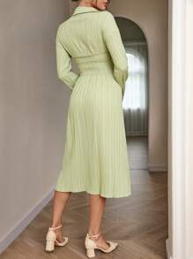 Aveloria Solid Split Thigh Dress
