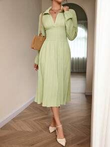 Aveloria Solid Split Thigh Dress