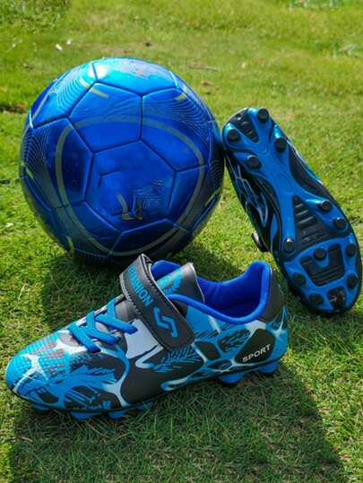 Children's Outdoor Soccer Shoes, Sport Training Shoes With Long Studs