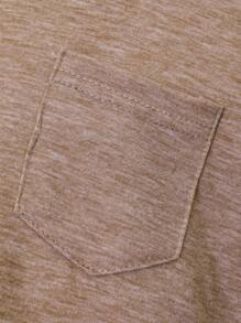 SHEIN 3pcs/Pack Baby/Baby BoySolid Color Patch Pocket T-Shirts - Multicolor - View 4