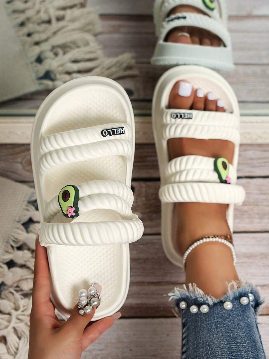 Women Hollow Lightweight Eva Hole Shoes Cute Solid Color Lightweight Sandals Fashion Versatile Outdoor