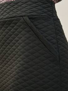 SHE(IN) BRASIL High Waist Bodycon Skirt - Black - View 8