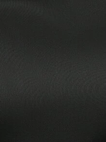 SHEIN Clasi 不對稱領前扭結襯衫 - 黑色 - 查看 3