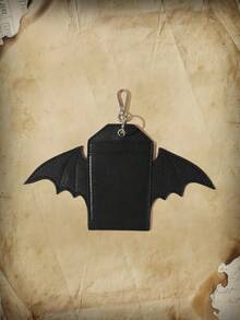 ROMWE Academia 1pc Bat Design Card Holder - Black - View 6