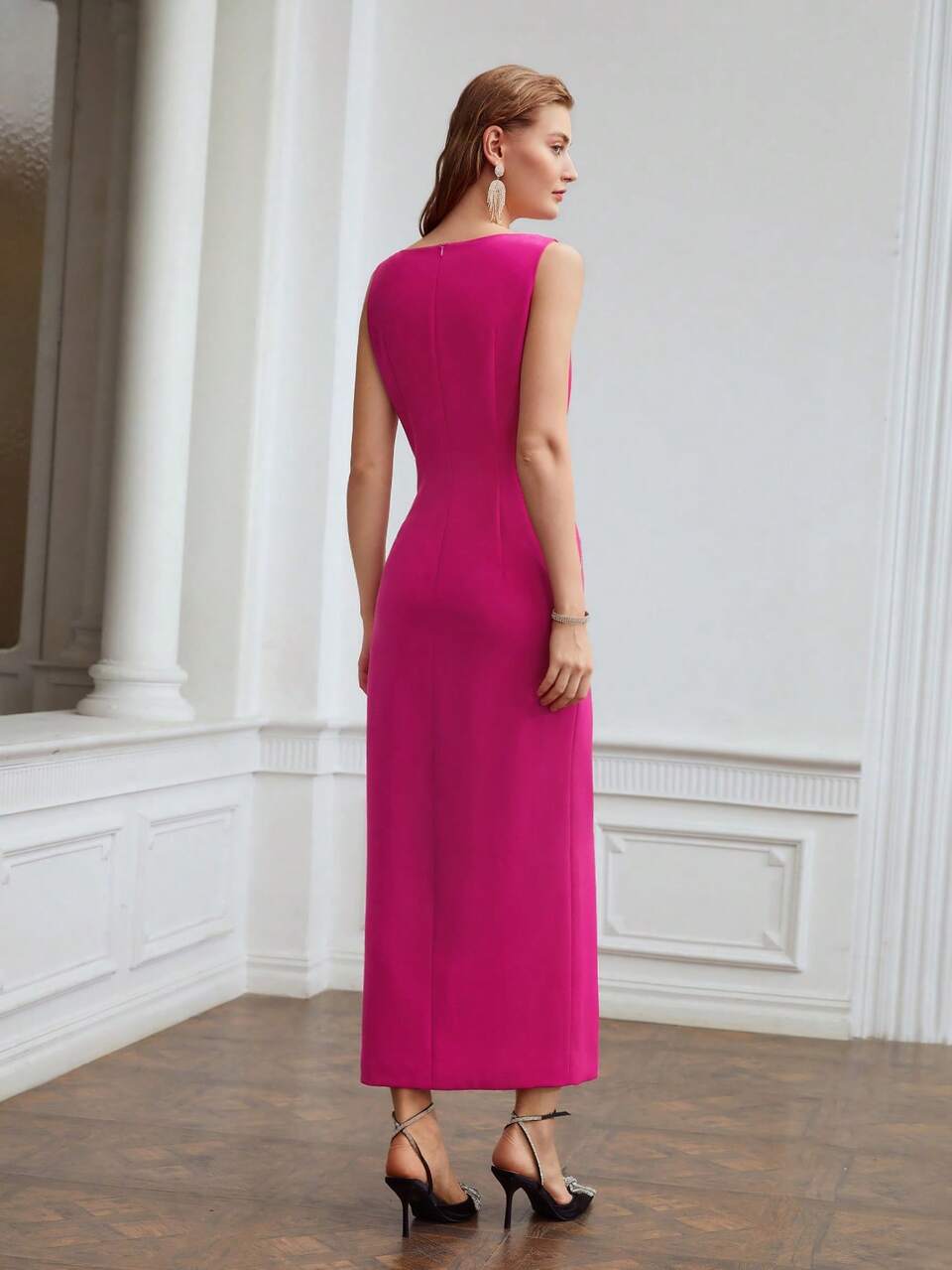 EMBELLISHED CUTOUT DRESS
