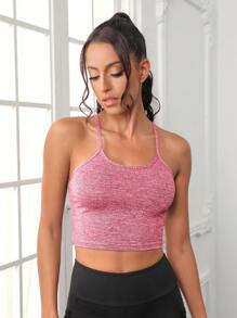 Easithlete 段染短款運動背心 - 西瓜粉 - 查看 3