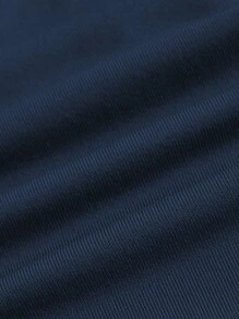 SHEIN BASICS Top corto tubo sólido sin tirantes - Azul Marino - Ver 3