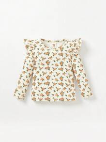 Cozy Pixies 女嬰小碎花荷葉邊T恤&腰帶背带半身裙 - 彩色 - 查看 8