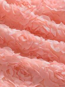 SHEIN MOD Solid Fuzzy Cami Dress - Pink - View 3