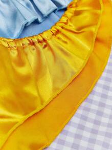 5件素色緞面內褲套裝 - 彩色 - 查看 2