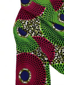 滿版印花青果領腰帶外套 - 彩色 - 查看 3