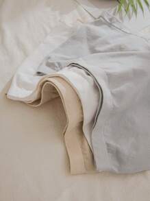 女式休闲纯色多色面料平角内裤，略有弹性，5条装 - 彩色 - 查看 3