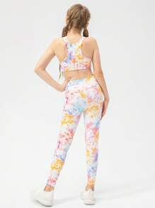 Tween Girl Tie Dye Sports Set - Multicolor - View 2