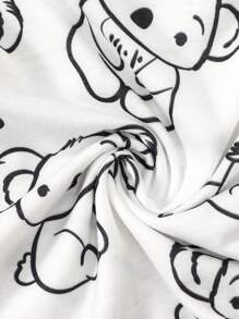 Baby Girl 2pcs Cartoon Graphic Tee - Multicolor - View 8